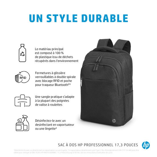 HP Sac à dos Professional 17,3 pouces