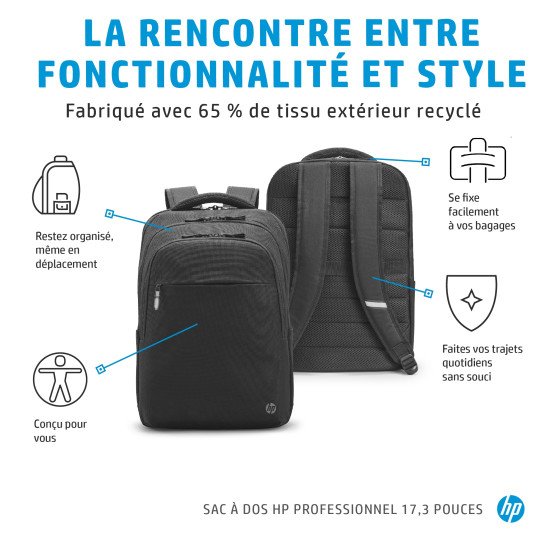 HP Sac à dos Professional 17,3 pouces