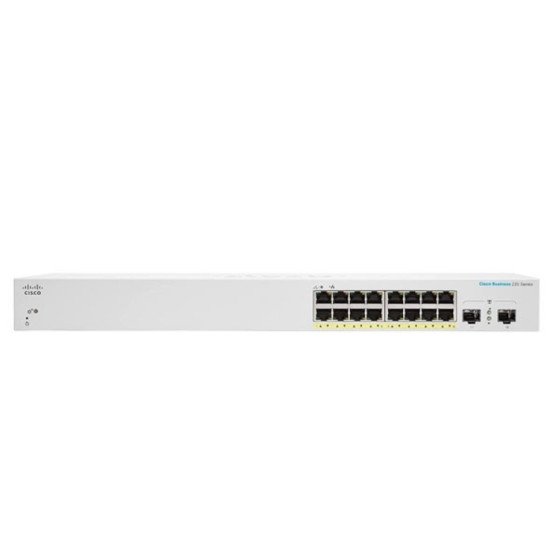 Cisco CBS220-16P-2G Géré L2 Gigabit Ethernet (10/100/1000) Connexion Ethernet POE Blanc