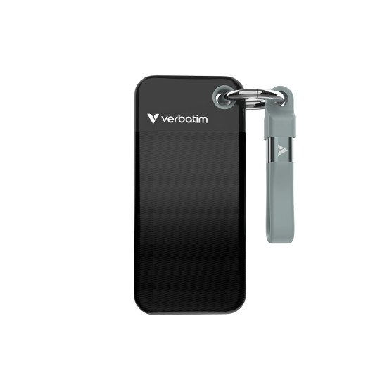 Verbatim Pocket SSD 2 To USB Type-C 3.2 Gen 2 (3.1 Gen 2) Noir, Gris