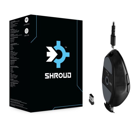 Logitech G G303 Shroud Edition souris Jouer Droitier RF sans fil + Bluetooth Optique 25600 DPI