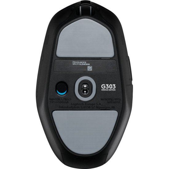 Logitech G G303 Shroud Edition souris Jouer Droitier RF sans fil + Bluetooth Optique 25600 DPI