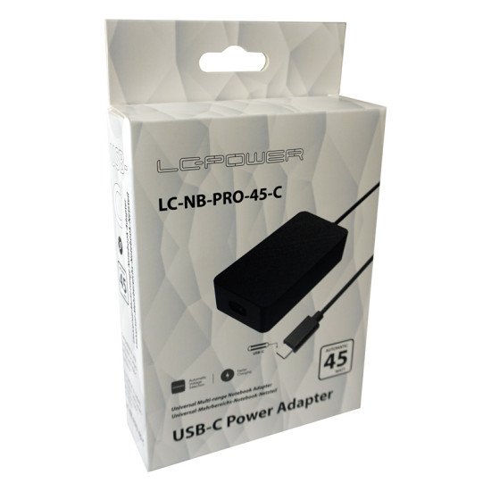 LC-Power LC-NB-PRO-45-C adaptateur de puissance & onduleur Intérieure 45 W Noir