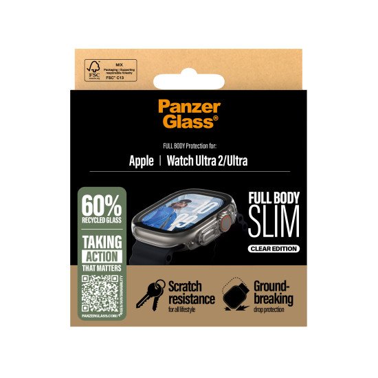 PanzerGlass 3715 accessoire intelligent à porter sur soi Couverture Transparent Polyéthylène téréphthalate (PET)