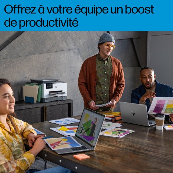 HP OfficeJet Pro Imprimante Tout-en-un HP 9132e, Couleur, Imprimante pour Petites/moyennes entreprises, Impression, copie, scan, fax, Sans fil; HP+; Éligibilité HP Instant Ink; Impression recto-verso; Numérisation recto-verso; Chargeur automatique de docu