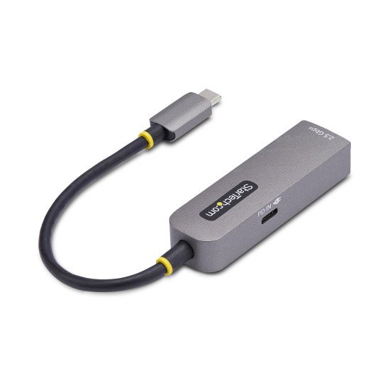 StarTech.com Adaptateur USB-C 2.5GbE vers Ethernet, 100W PD Pass-Through, NBASE-T NIC, Réseau USB 3.0 Type-C 2.5/1G Multi Speed, Compatible Thunderbolt, Windows & Mac