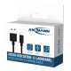 Ansmann 1700-0129 câble USB 1 m USB A Micro-USB B Noir