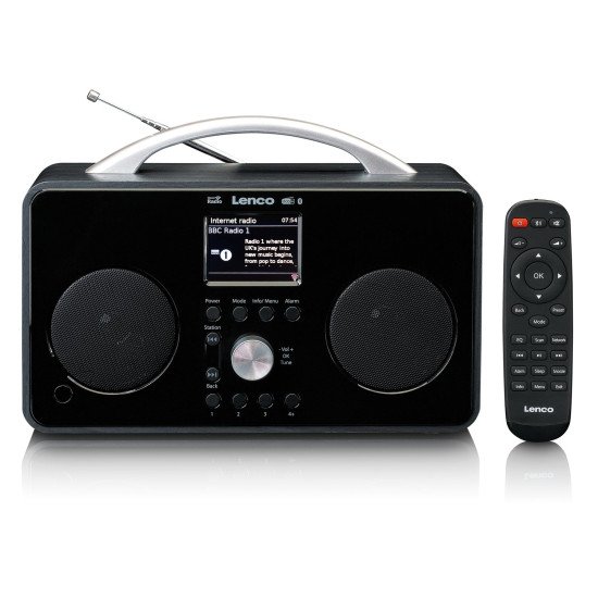 Lenco PIR-645BK Radio portable Numérique Noir