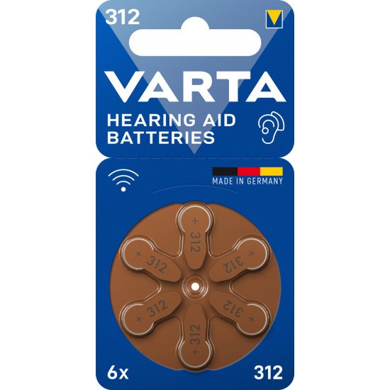 Varta 312 Batterie à usage unique PR41 Zinc-Air