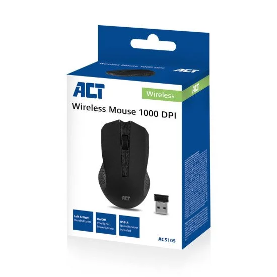ACT AC5105 souris Ambidextre RF sans fil Optique 1000 DPI sur