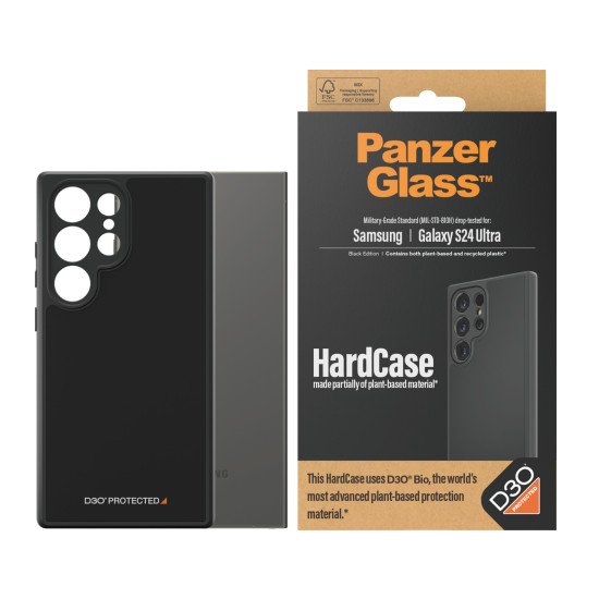 PanzerGlass Hardcase with D3O Black coque de protection pour téléphones portables Housse Transparent