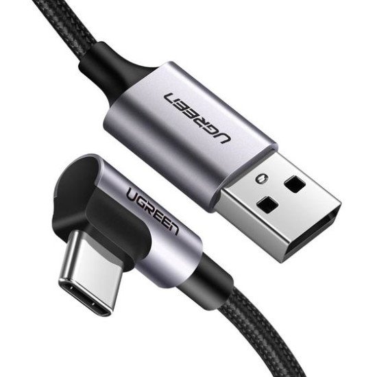 Ugreen 50940 câble USB 5 m USB 2.0 USB A USB C Noir, Argent