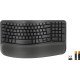 Logitech Wave Keys for Business clavier Bureau RF sans fil + Bluetooth QWERTZ Allemand Graphite