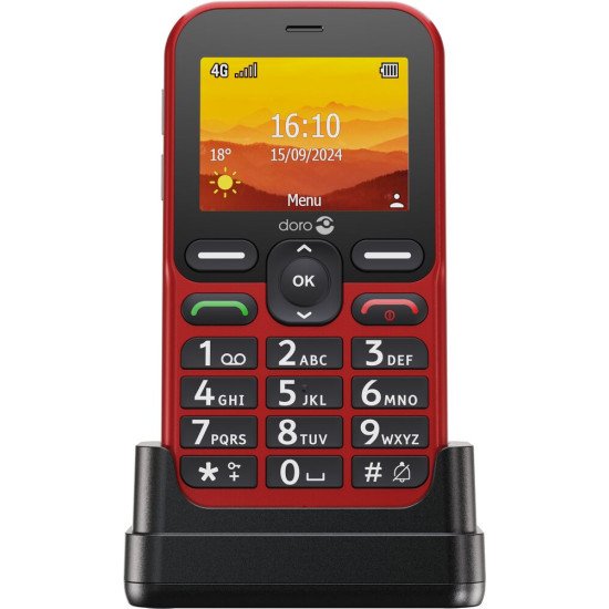 Doro Leva L10 6,1 cm (2.4") 120,7 g Rouge Téléphone numérique