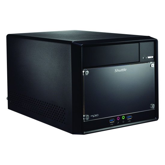 Shuttle XPC cube Barebone SH610R4 - S1700, Intel H610, 1x PCIe X16, 1x PCIe X1, 1x LAN,1x HDMI, 2x DP, 1x VGA 2x 3.5"