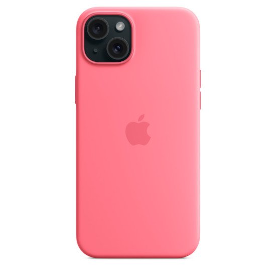 Apple Coque en silicone avec MagSafe pour iPhone 15 Plus - Rose