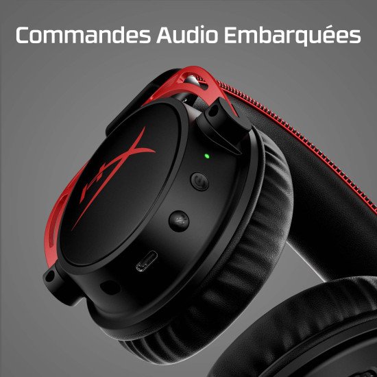 HyperX Casque gaming sans fil Cloud Alpha (noir-rouge)