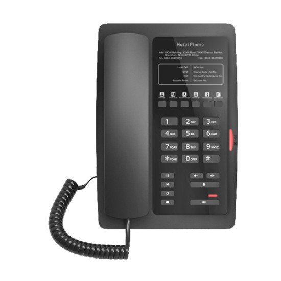 Fanvil H3W téléphone fixe Noir 2 lignes Wifi