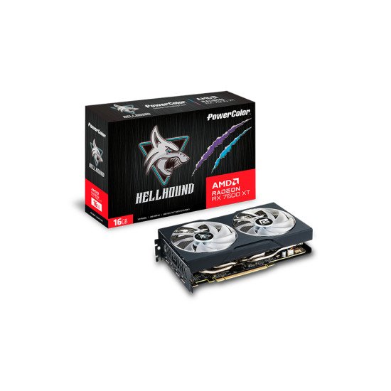 PowerColor Hellhound Radeon RX 7600 XT AMD 16 Go GDDR6