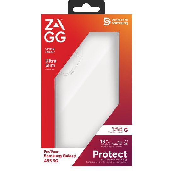 ZAGG Crystal Palace coque de protection pour téléphones portables 16,8 cm (6.6") Housse Transparent