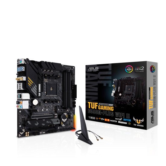 ASUS TUF GAMING B550M-PLUS WIFI II AMD B550 Emplacement AM4 micro ATX