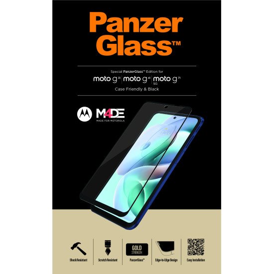 PanzerGlass 6555 écran et protection arrière de téléphones portables Protection d'écran transparent Motorola 1 pièce(s)