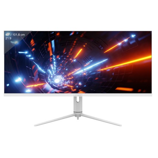 LC-Power LC-M40-UWQHD-144 écran PC 101,6 cm (40") 3440 x 1440 pixels UltraWide Quad HD Blanc