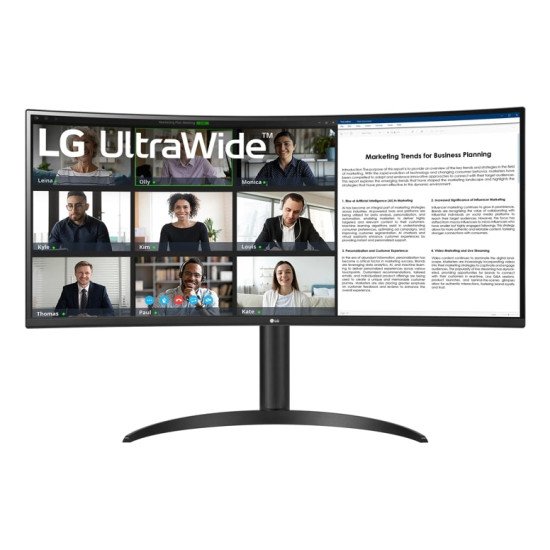 LG 34WR55QK-B écran PC 86,4 cm (34") 3440 x 1440 pixels Wide Quad HD Noir