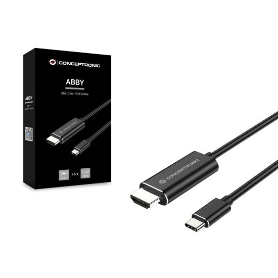 Conceptronic ABBY04B câble vidéo et adaptateur 2 m USB Type-C HDMI