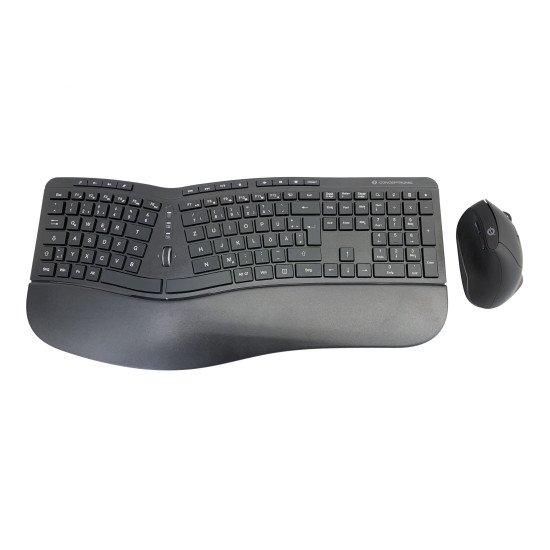 Conceptronic ORAZIO02DE clavier Souris incluse RF sans fil QWERTZ Allemand Noir