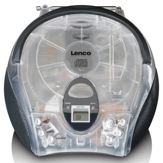 Lenco SCD-24TR Radio portable Numérique Transparent