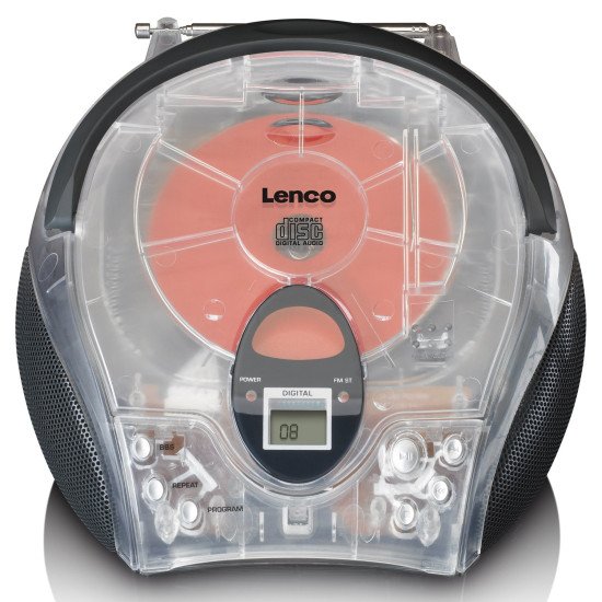 Lenco SCD-24TR Radio portable Numérique Transparent