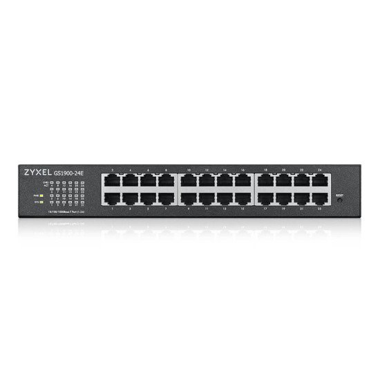 Zyxel GS1900-24E-EU0103F commutateur réseau Géré L2 Gigabit Ethernet (10/100/1000) 1U Noir