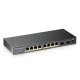 Zyxel GS1100-10HP v2 Non-géré Gigabit Ethernet (10/100/1000) Connexion Ethernet, supportant l'alimentation via ce port (PoE) Noir