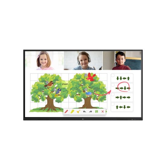 LG 86TR3PJ-B Panneau plat de signalisation numérique 2,18 m (86") LED Wifi 390 cd/m² UHD+ Noir Écran tactile Android 8.0 16/7