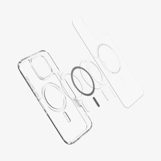 Spigen Ultra Hybrid T (MagFit) coque de protection pour téléphones portables 16 cm (6.3") Housse Transparent, Blanc