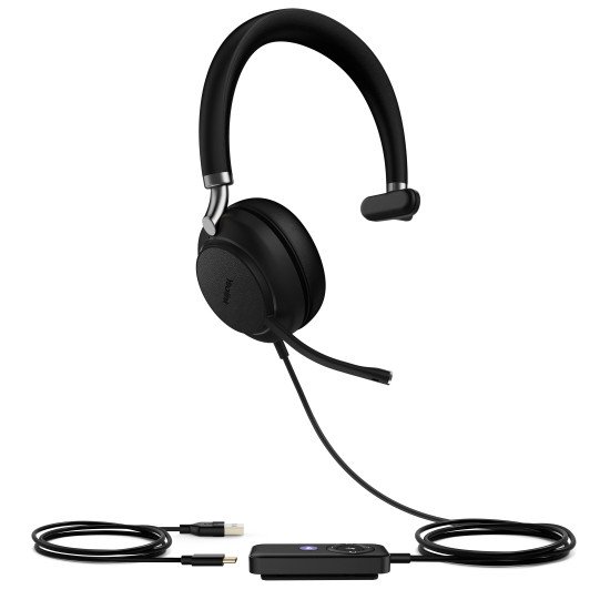 Yealink UH38 Mono Teams Casque Avec fil &sans fil Arceau Bureau/Centre d'appels Bluetooth Noir