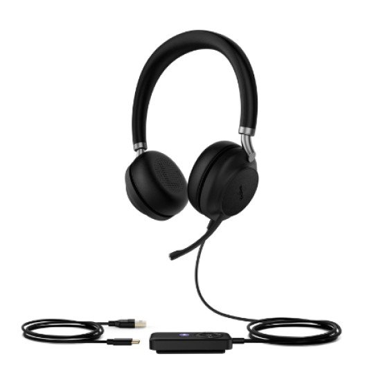 Yealink UH38 Casque Avec fil &sans fil Arceau Appels/Musique Bluetooth Noir