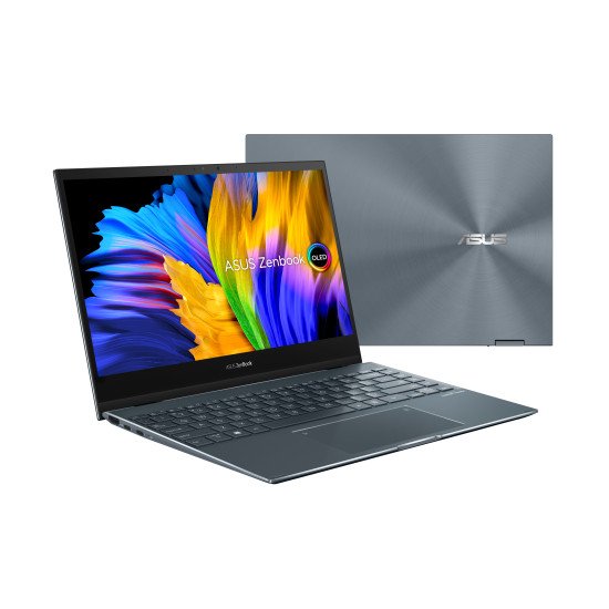 ASUS Zenbook Flip 13 OLED UX363EA-HP946W Hybride (2-en-1) 33,8 cm (13.3") Écran tactile Full HD Intel® Core™ i7 i7-1165G7 16 Go LPDDR4x-SDRAM 512 Go SSD Wi-Fi 6 (802.11ax) Windows 11 Home Gris