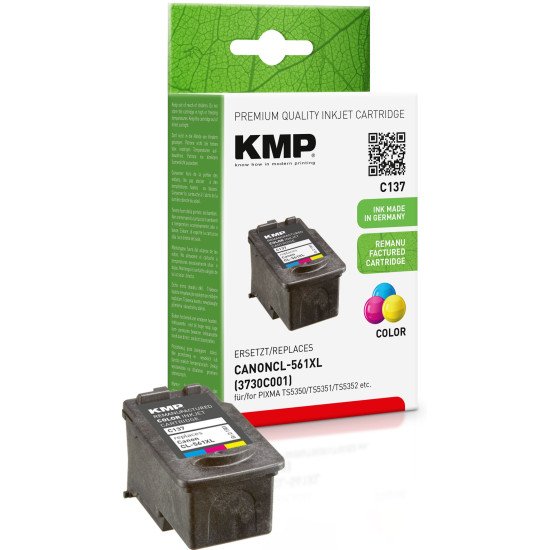 KMP C137 cartouche d'encre 3 pièce(s) Compatible Rendement élevé (XL) Cyan, Magenta, Jaune