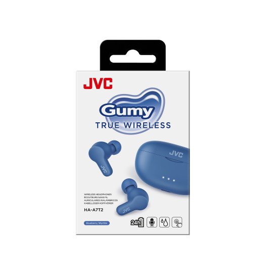 JVC HA-A7T2 Casque True Wireless Stereo (TWS) Ecouteurs Appels/Musique Micro-USB Bluetooth Bleu