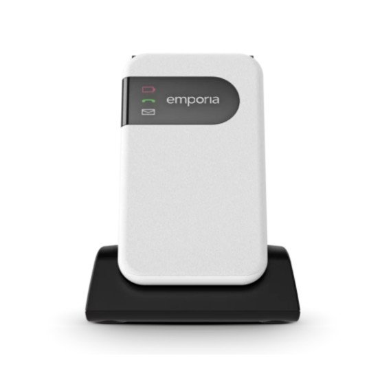 Emporia SIMPLICITYglam.4G 7,11 cm (2.8") 106 g Noir, Blanc Téléphone pour seniors