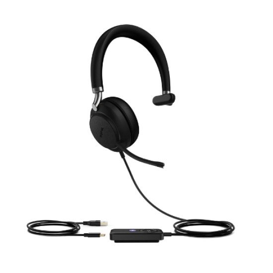 Yealink UH38 Casque Avec fil &sans fil Arceau Appels/Musique USB Type-C Bluetooth Noir