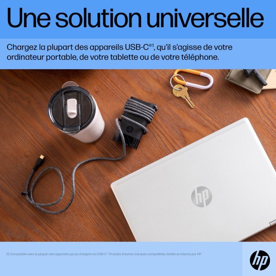 HP Chargeur pour ordinateur portable USB-C 65 W