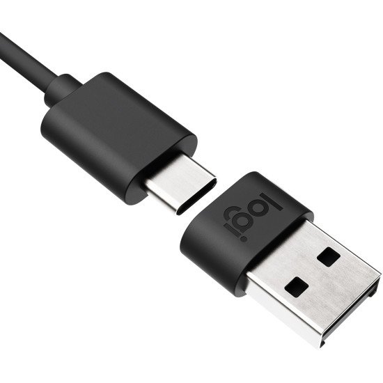 Logitech 989-000982 changeur de genre de câble USB C USB A Graphite