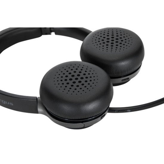 Targus AEH104GL écouteur/casque Avec fil &sans fil Arceau Appels/Musique USB Type-C Bluetooth Noir