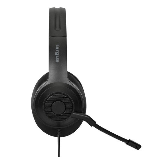 Targus AEH102GL écouteur/casque Avec fil Arceau Appels/Musique USB Type-A Noir