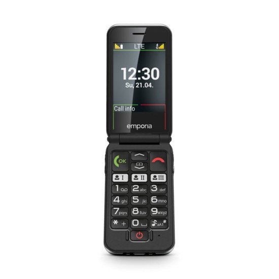 Emporia JOY_LTE 7,11 cm (2.8") 115 g Noir Téléphone pour seniors