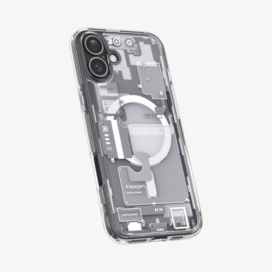 Spigen Ultra Hybrid Zero One (MagFit) coque de protection pour téléphones portables 15,5 cm (6.1") Housse Transparent, Blanc