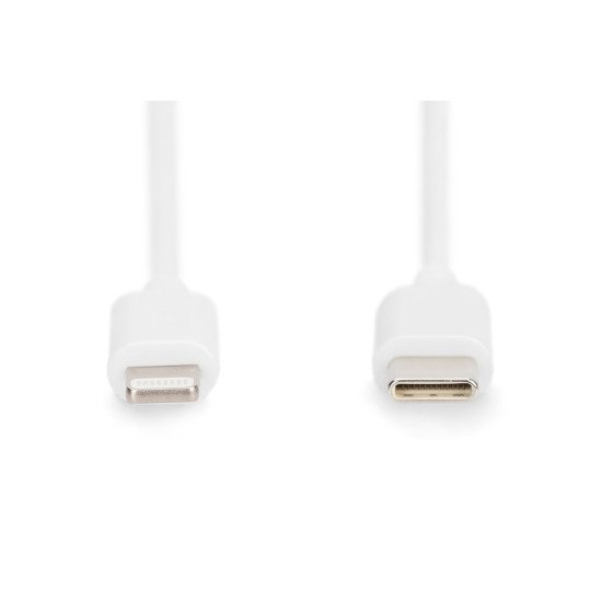 Digitus Câble de données/charge Lightning vers USB-C, certifié MFI